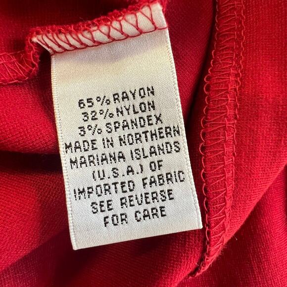 Talbots Women's Collared Neck Button Front Blazer 3/4 Sleeve Red Size 8 - Picture 4 of 5